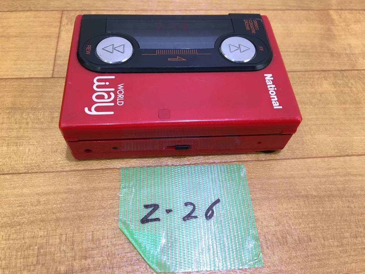 RQ-J2 WORLD WAY ナショナル National 通電確認 ウォークマン ジャンク