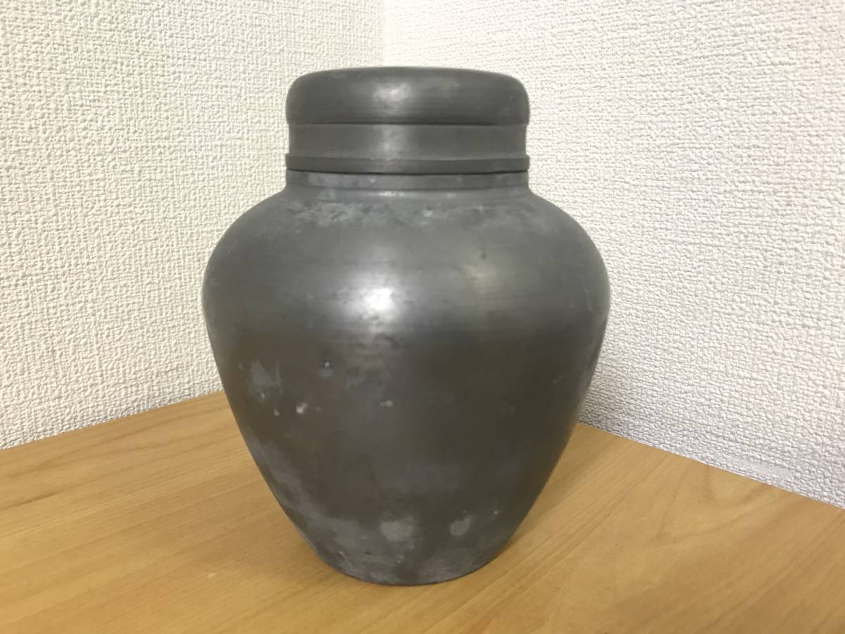 茶壷 煎茶道具 茶壺 Yahoo!オークション 茶心壺 古錫 錫製 - 「英祥堂