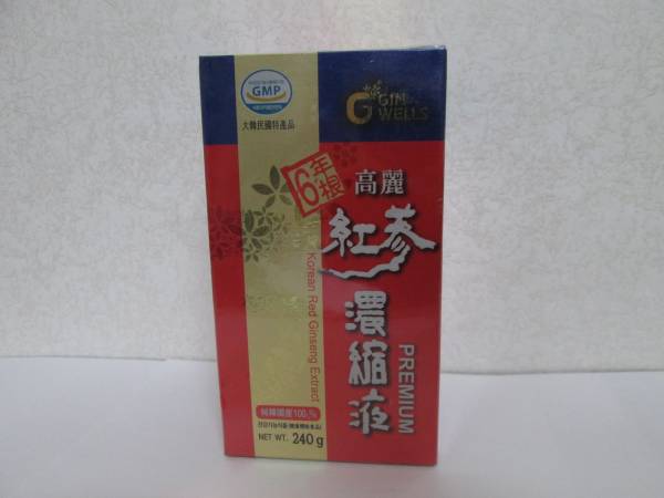 在庫残りわずか★即決！★一和　高麗紅参濃縮液（6年根）プレミアム 240g 新品未開封！