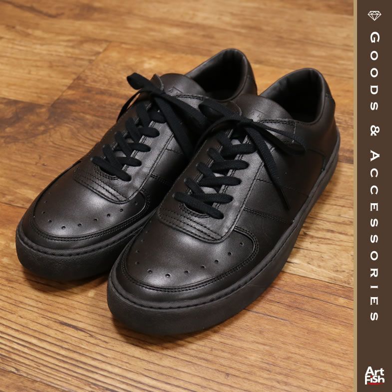 【正規品，SALE】 ANEW/42 27-27.5cm /レザー ローカット スニーカー 日本製 PHILL LO ビブラムソール Vibram 牛革 アニュー /黒&times;黒ソール/j707/(27.5cm)｜売買されたオークション情報、yahooの商品情報をアーカイブ公開 大人用