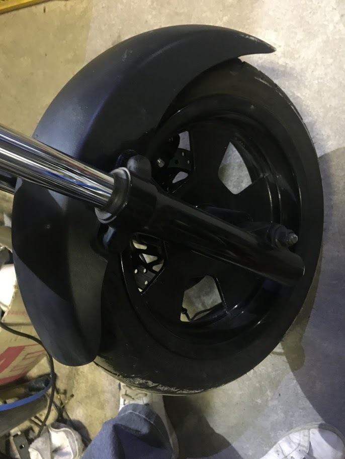 YAMAHA マグザム SG21J フロントフォーク ASSY タイヤ ブレーキキャリパー付き 