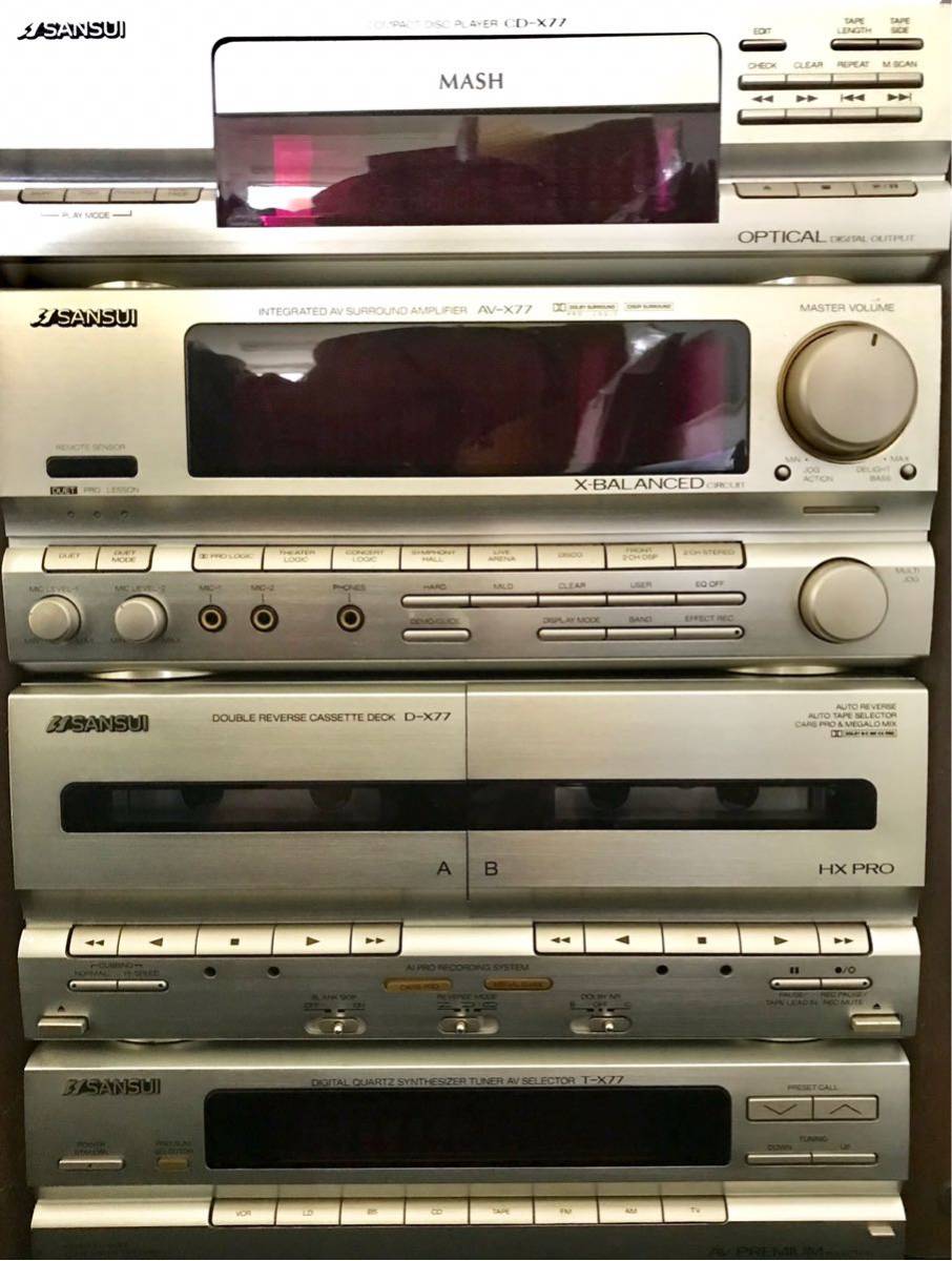 SANSUI_ミニコンポ_MC-X77 システムコンポ MC-X77 SANSUI⁄サンスイ