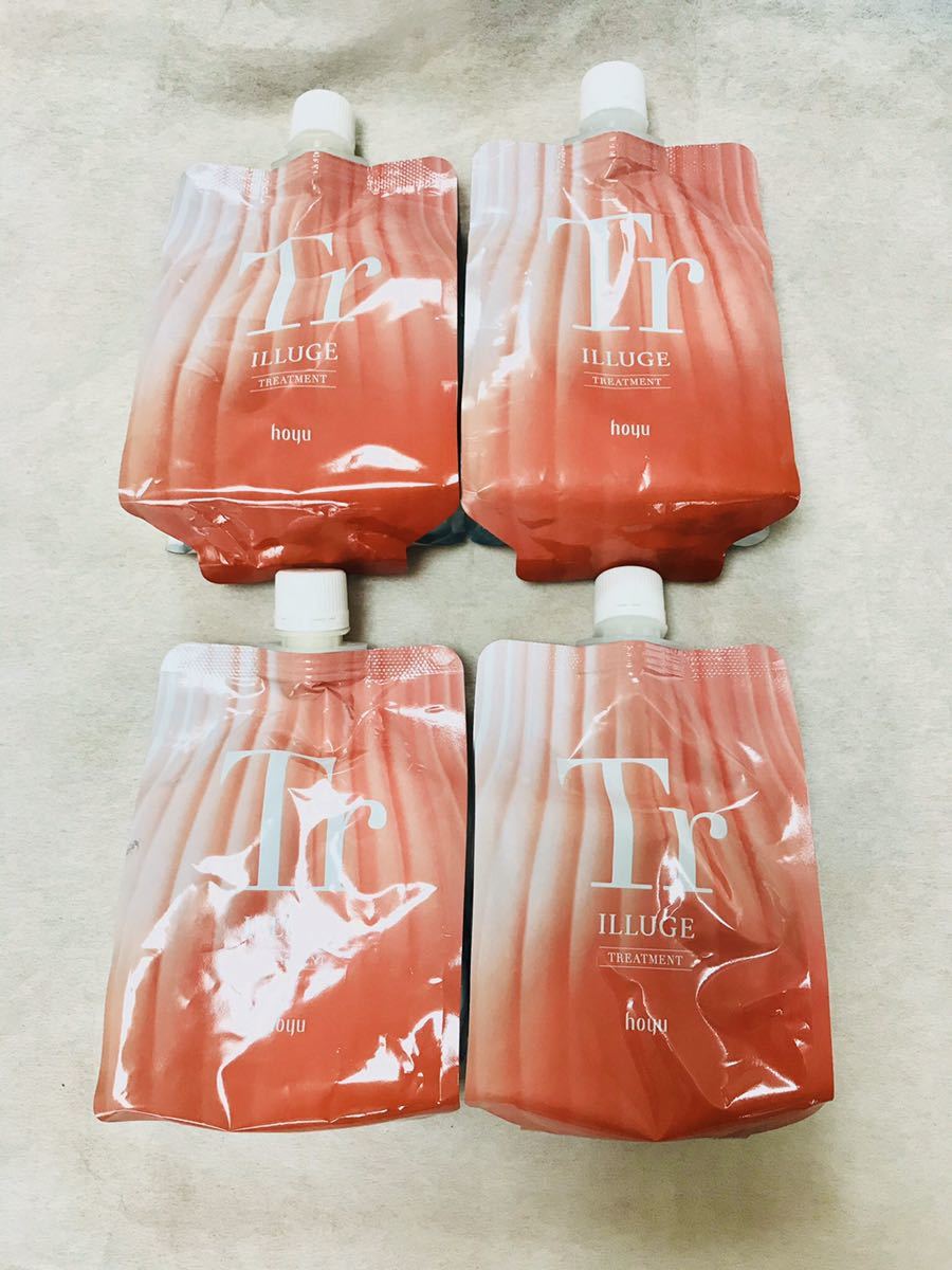 ILLUGE (イリュージュ) ダメージケアヘアトリートメントS　詰め替え 400g 4個 hoyu ホーユー_1