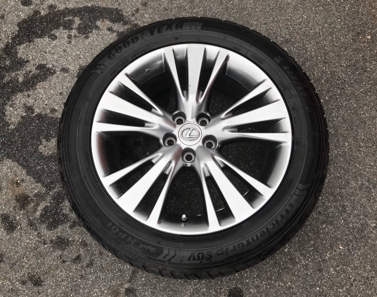 愛知 直接受渡可 美品 山有 タイヤ レクサス RX 純正 19インチ NX ハリアー