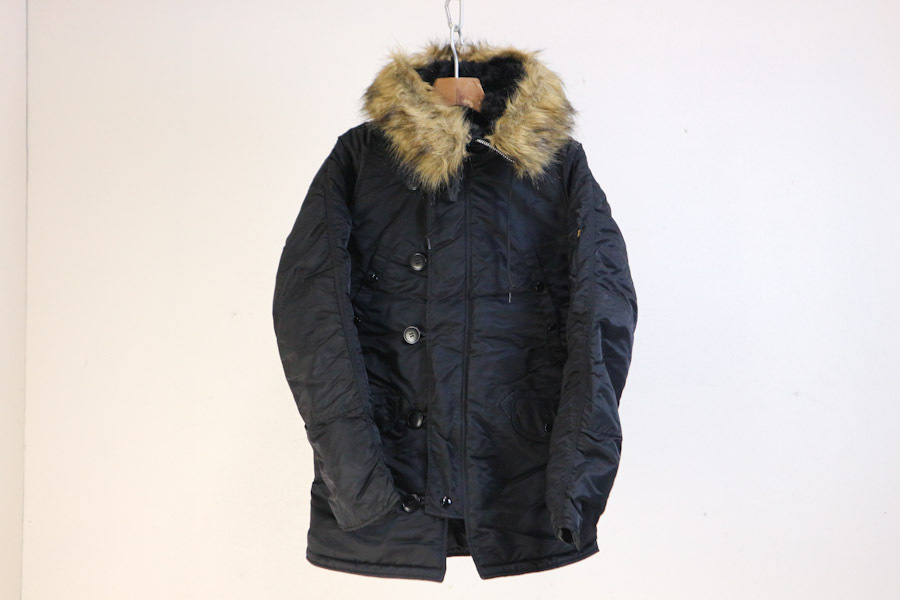 ALPHA INDUSTRIES N-3B フライトジャケット（ブラック） アルファ インダストリーズ ALPHA INDUSTRIES N-3B スリムフィット