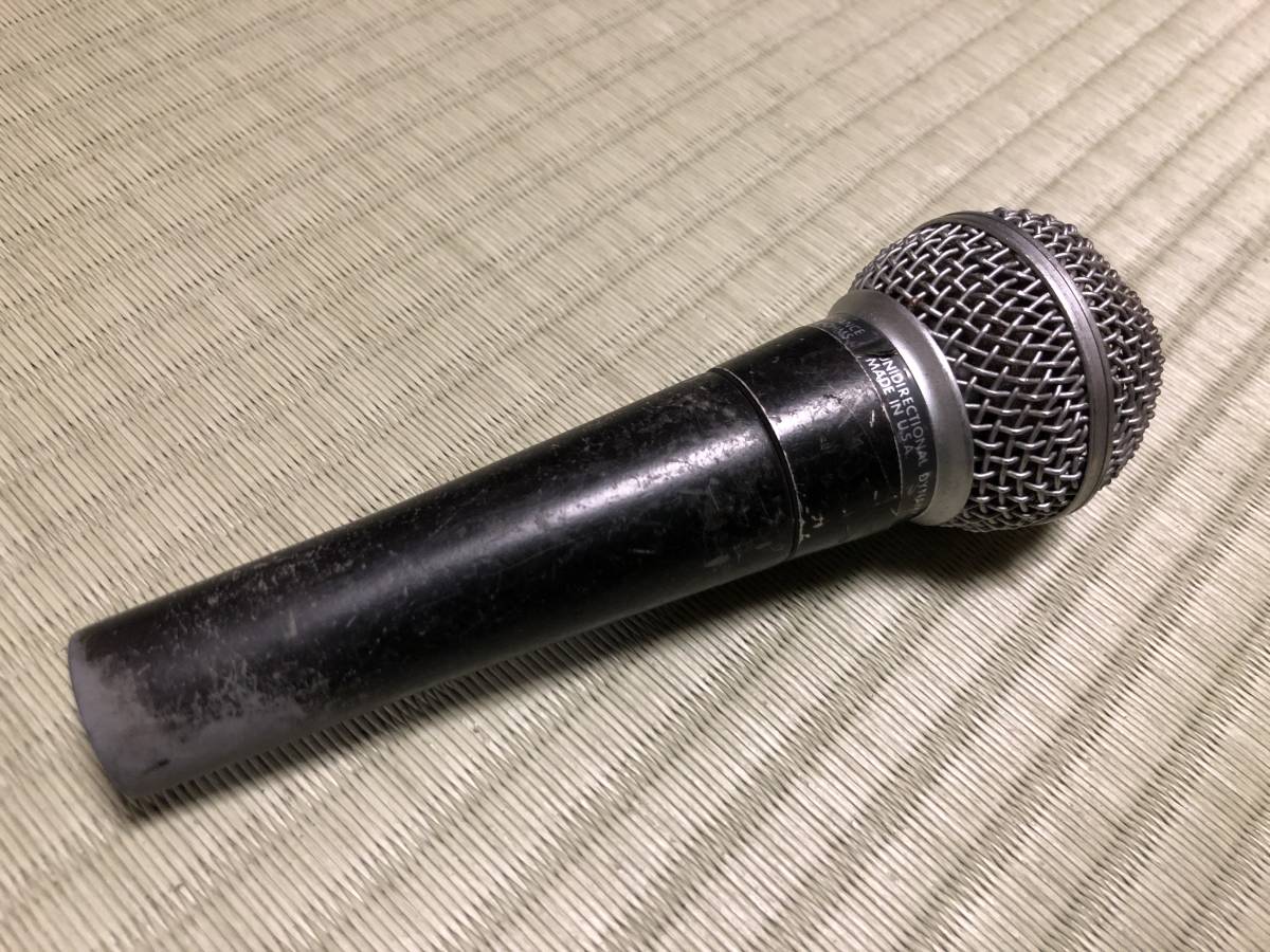 SHURE SM58 ポルシェロゴ Made in USA ヴィンテージマイク Shure