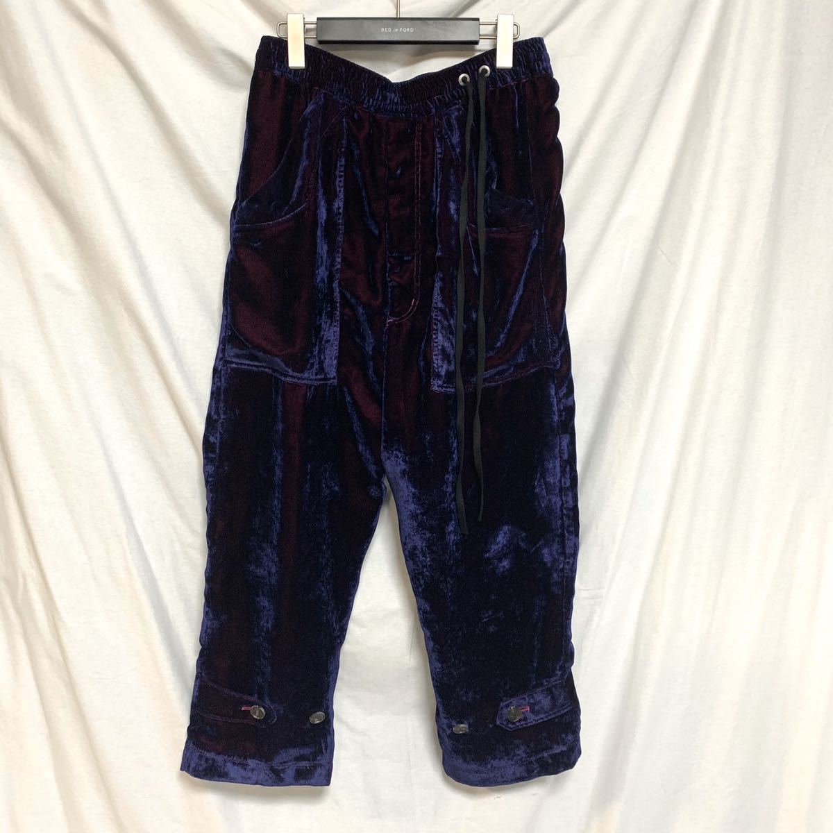美品 定価74800円 BED j.w.FORD 19AW-B-PT05 Velvet Deck trousers 