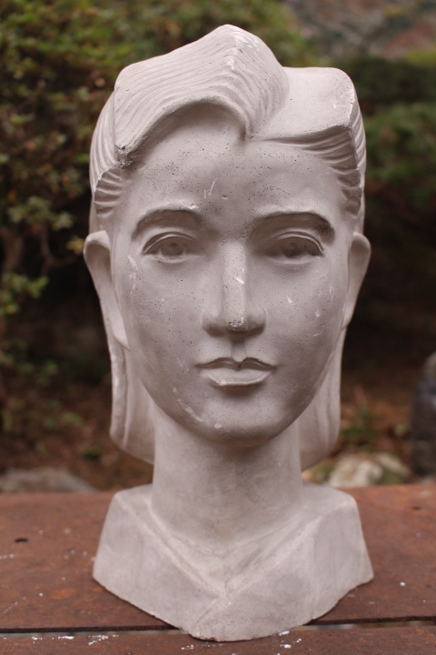 健*治様 珍品 女性 右手 石膏 デッサン モデル オブジェ￼ 即決□【日本人女性胸像】石膏像デッサン用□東洋人 顔面 油絵練習