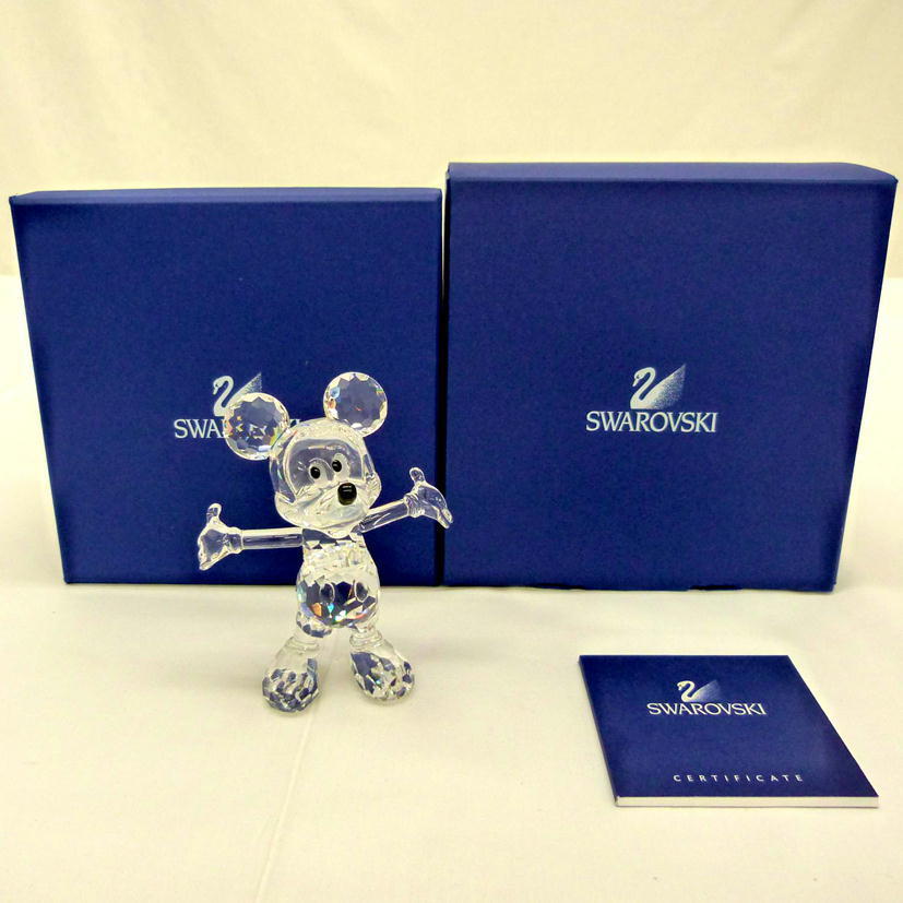 中古】 SWAROVSKI スワロフスキー ミッキーマウス 687414 高さ約10.5cm