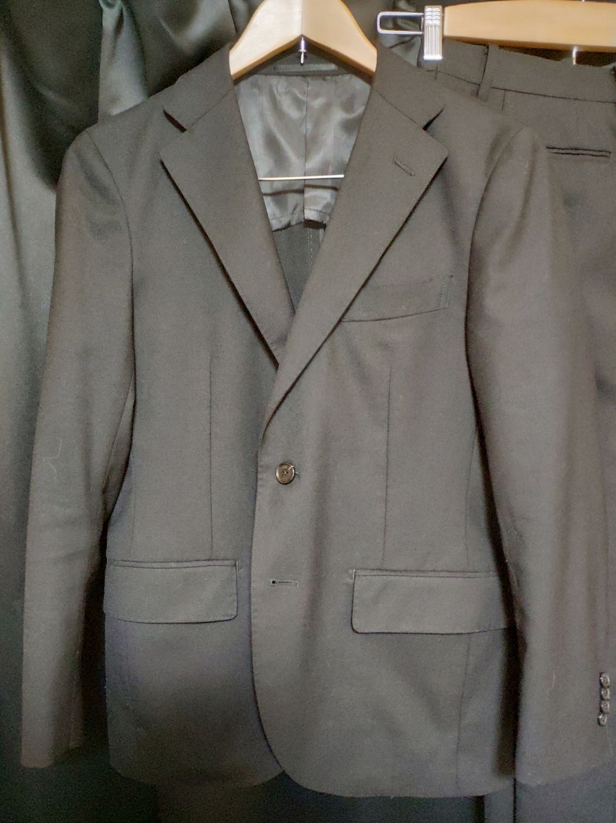 ★秋冬 美品 MACKINTOSH PHILOSOPHY マッキントッシュ スーツ セットアップ メンズ 細身 ジャケット パンツ 34R(S y4) 中古★ジャンク扱い