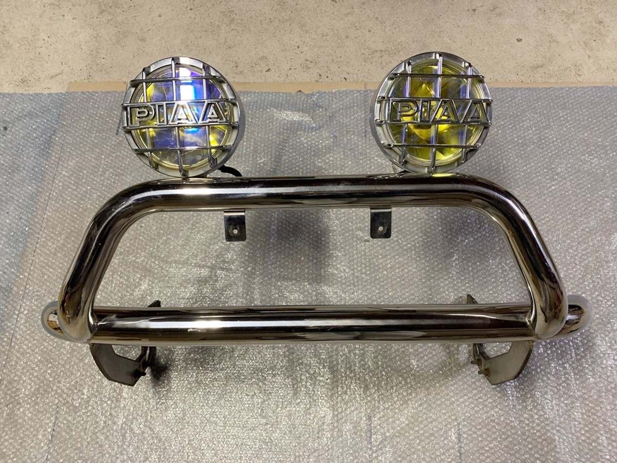 JB23W グリルガード フォグランプ付 JB23W ジムニー ステンレス フロント バンパーガード PIAA