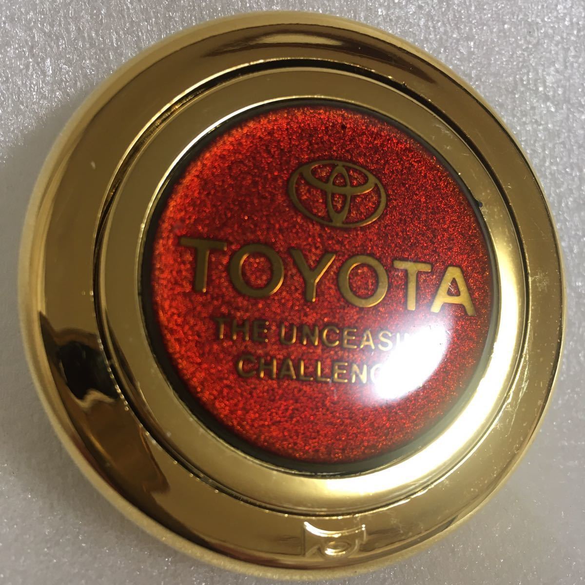即日発送 トムス ホーンボタン ゴールド トヨタ TRD TOM'S レア 当時物 トヨタ トムス ホーンボタン TOYOTA TOM'S ステアリング