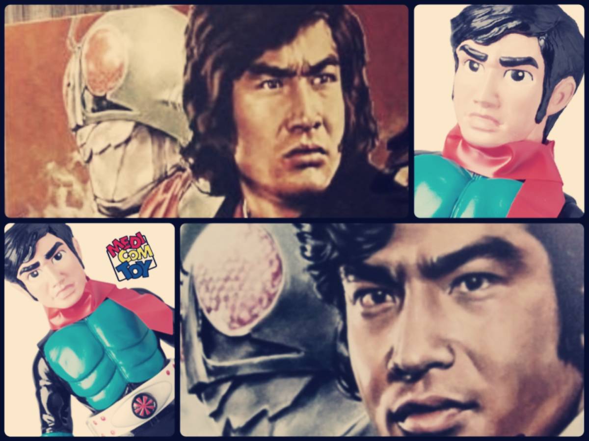 メディコム・トイ×東映レトロソフビ☆仮面ライダー旧1号 本郷猛ヘッド