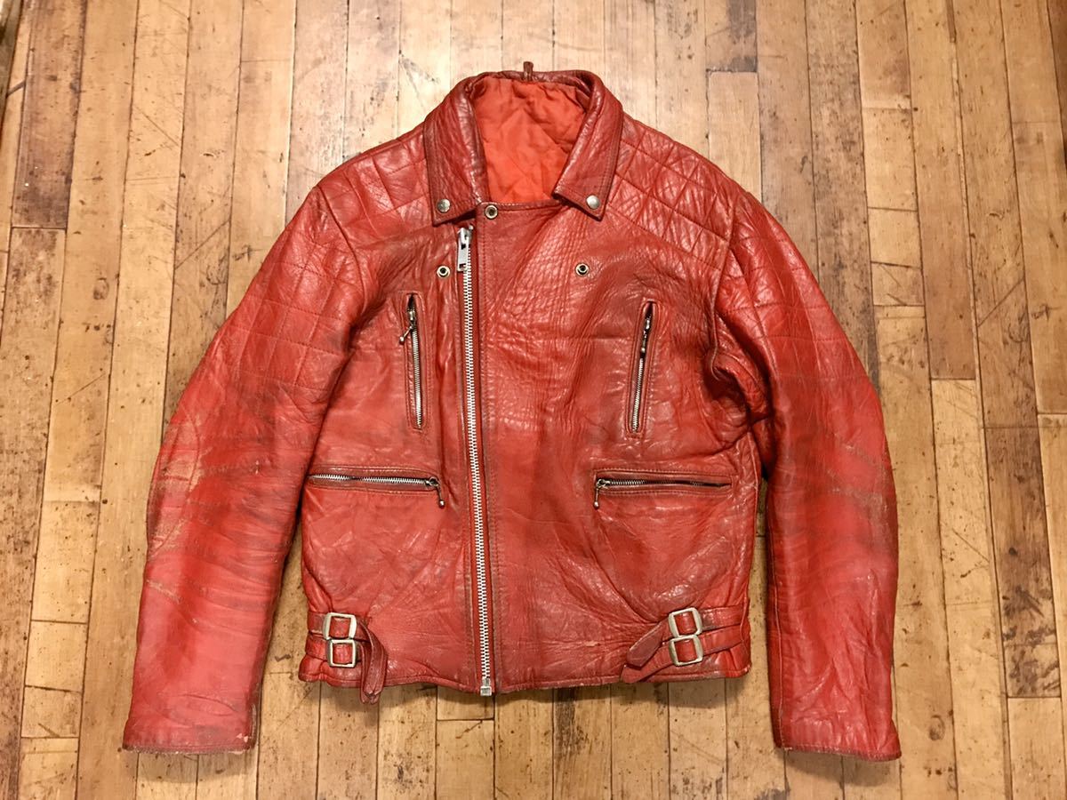 イギリス製UK製品レザーライダースジャケット英国製ライダースブラック