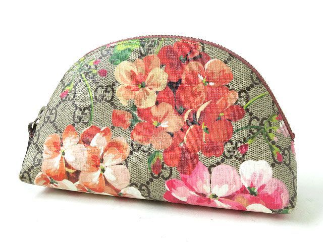 お得，HOT 良品 オシャレ GUCCI グッチ 431380 GG BLOOMS GGブルームス レディース コーティングキャンバス コスメポーチ ブラウン系&times;マルチ 伊製(服飾小物)｜売買されたオークション情報、yahooの商品情 服飾小物
