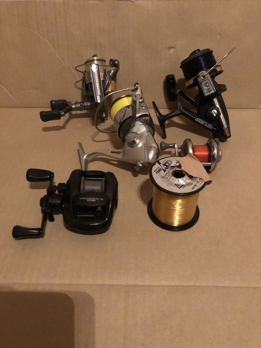  1円スタート リール まとめ SHIMANO TWIN POWER 2000 Daiwa CALDIA 3500 Daiwa TRIFORCE-S 1538(スピニングリール)｜売買されたオークション情報、yahooの商品情報をアーカイブ公開 - オークファン その他