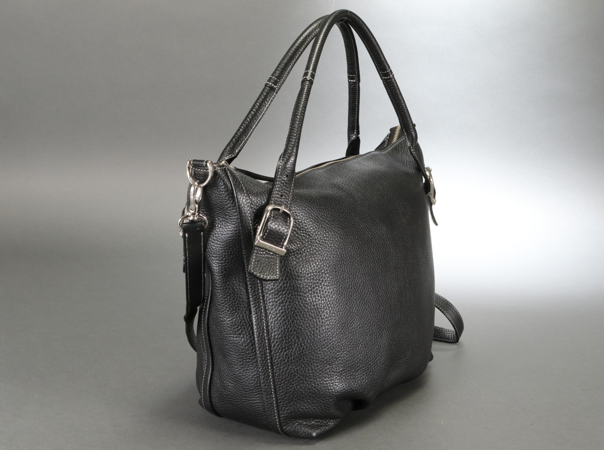 新品 銀座かねまつ 2WAY 斜め掛け ショルダーバッグ ハンド トート 