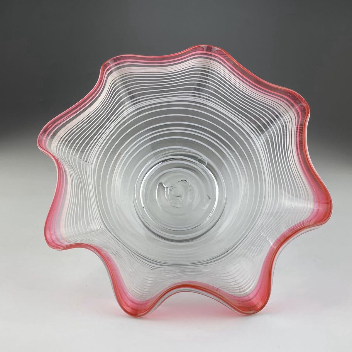 アンティークガラス 赤縁 氷コップ [B31391] Yahoo!オークション