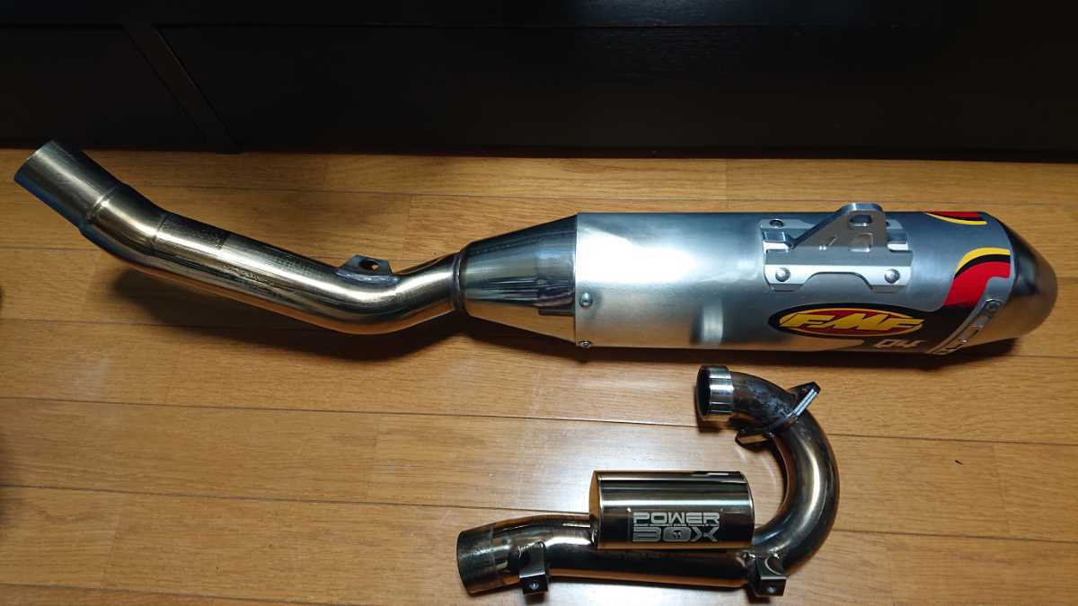 WR250X/R FMFマフラー　SP忠男のエキパイ　(おまけ付き) WR250X WR250R FMF Q4スリップオンマフラー SP忠男パワーボックス