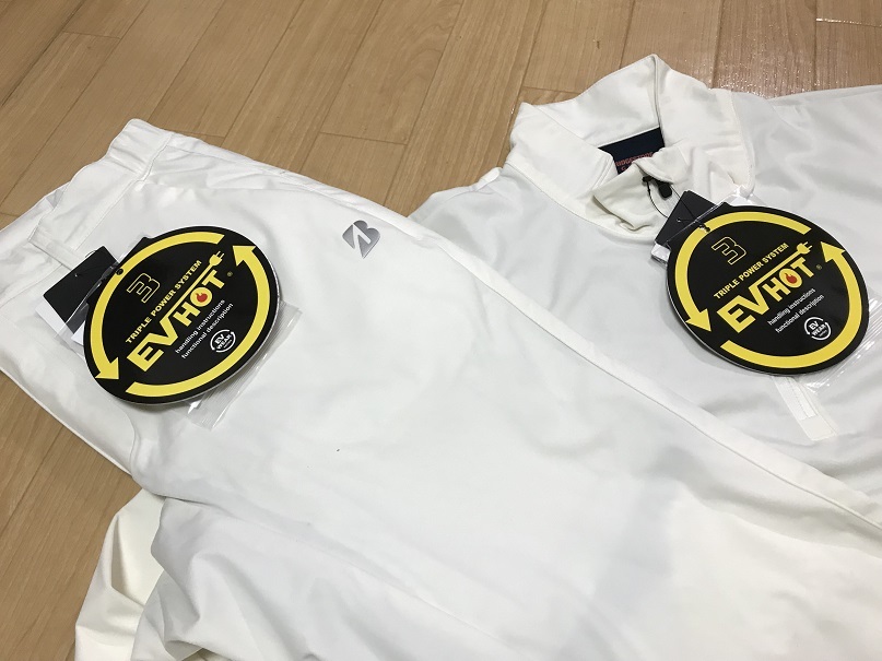 限定セール，新作登場 BRIDGESTONE GOLF ブリヂストンゴルフ TOUR B 電熱線ハーフジップジャケット 電熱線パンツ 上下セット 57G91D/57G91K オフホワイト ＬＬ(その他)｜売買されたオークション情報、yahooの商品情報をアー ジャンパー、ジャケット