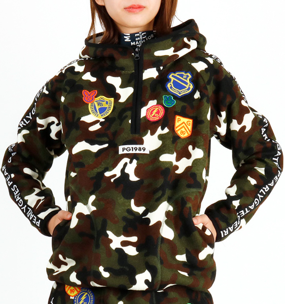 高品質，100%新品 19冬新作 パーリーゲイツ ワッペンたくさん迷彩柄フリースパーカー size1 M ブルゾン(ジャンパー、ジャケット)｜売買されたオークション情報、yahooの商品情報をアーカイブ公開 - オークファ ジャンパー、ジャケット