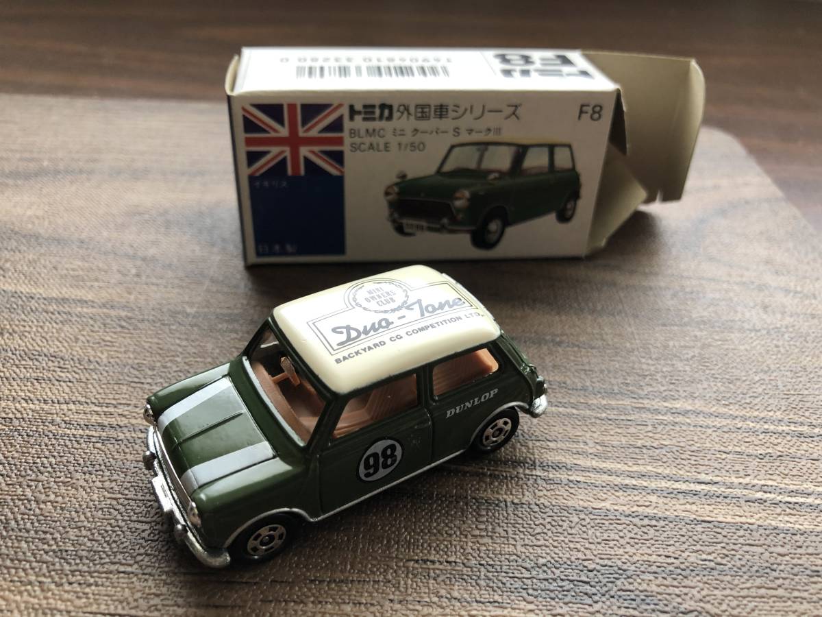 S ミニクーパー マークⅢ トミカ 青箱 BLMC 日本製 F8 マーク クーパー