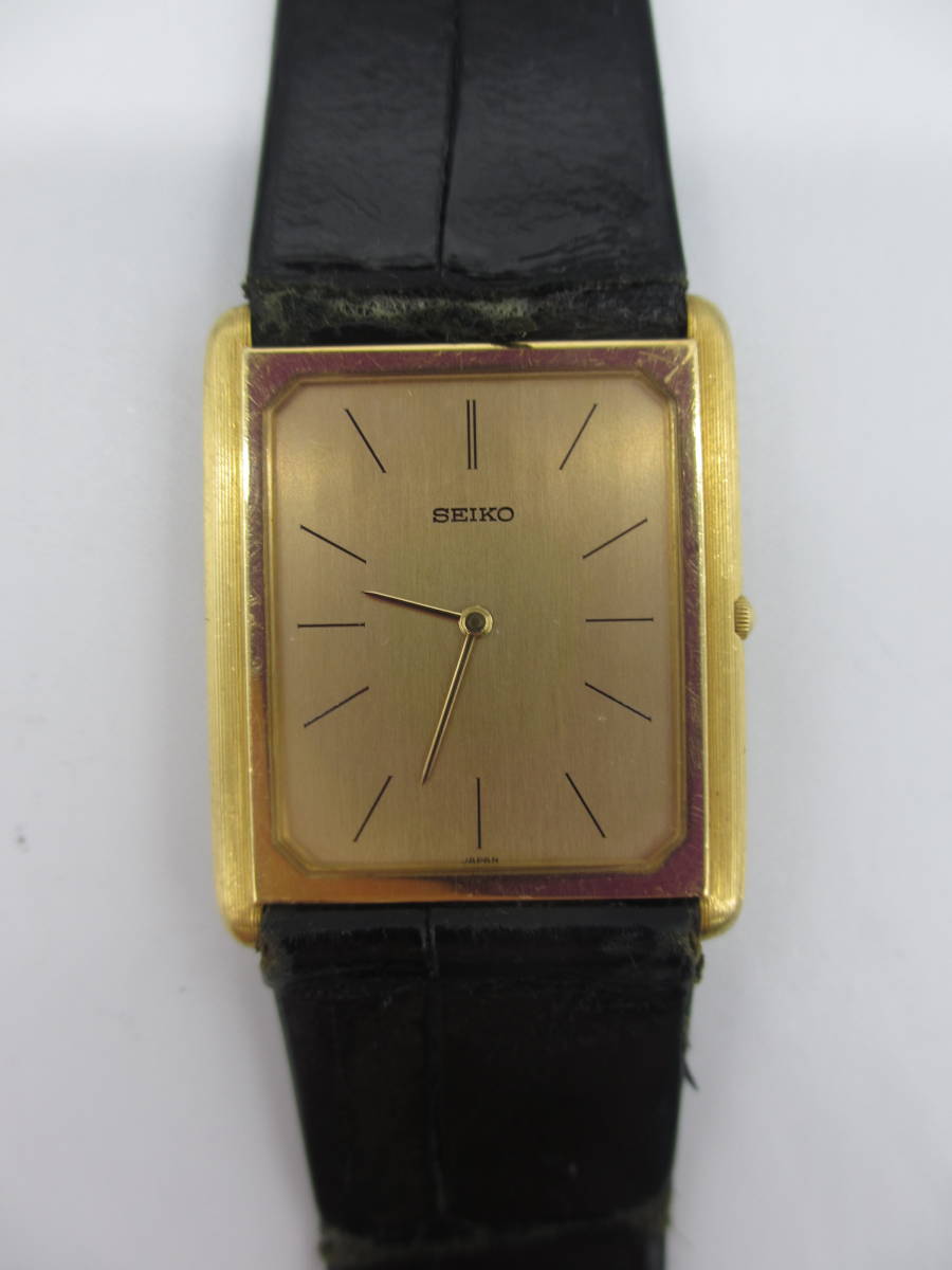 ◇SEIKO セイコー 18KT ゴールド 金無垢 9320-5000 腕時計 クォーツ