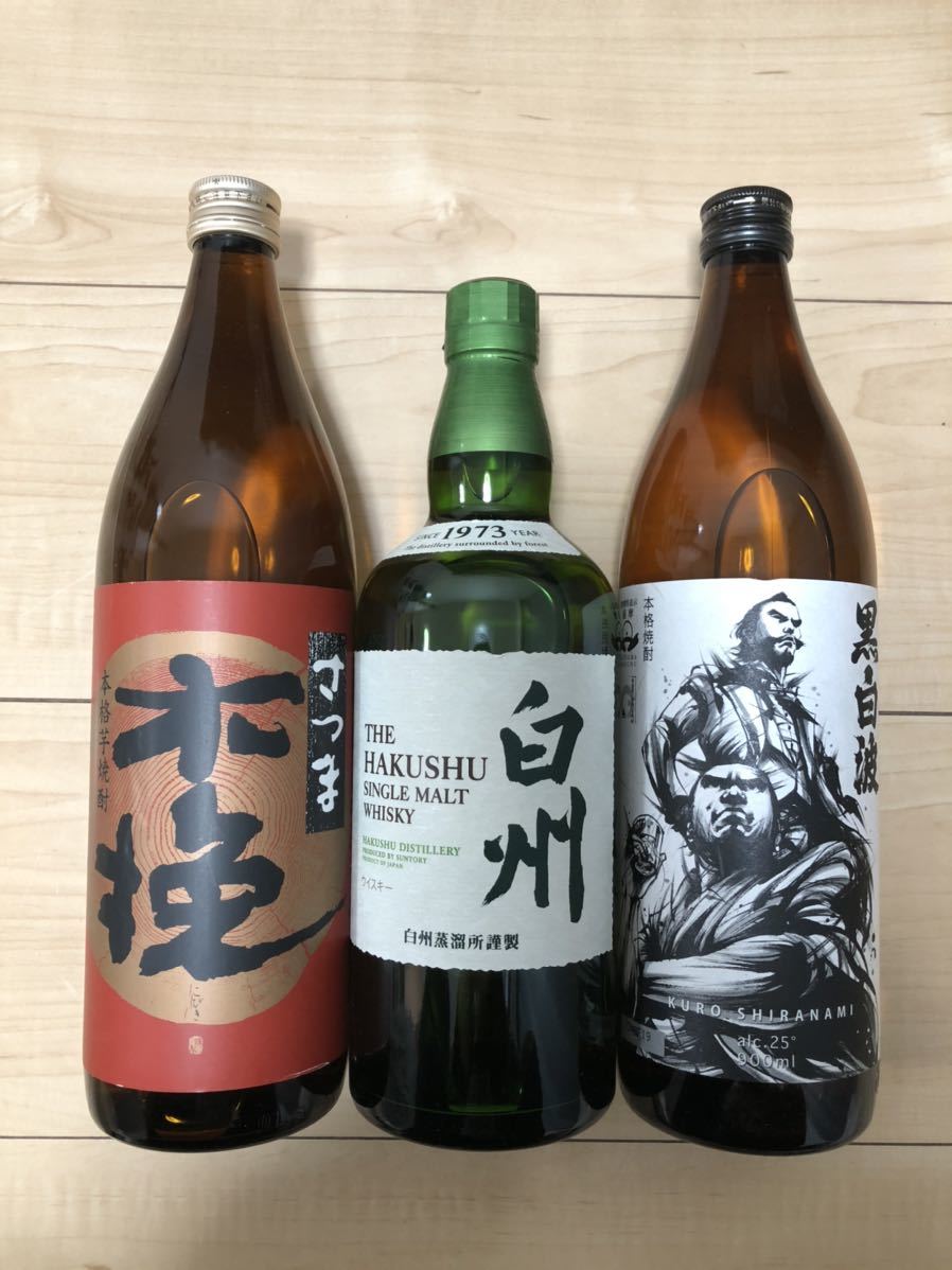 【赤字超特価，定番人気】 白州 サントリー シングルモルトウイスキー 700ml 国内正規品 木挽 黒白波 本格芋焼酎 薩摩焼酎(シングルモルト)｜売買されたオークション情報、yahooの商品情報をアーカイブ公開 - オークフ シングルモルト
