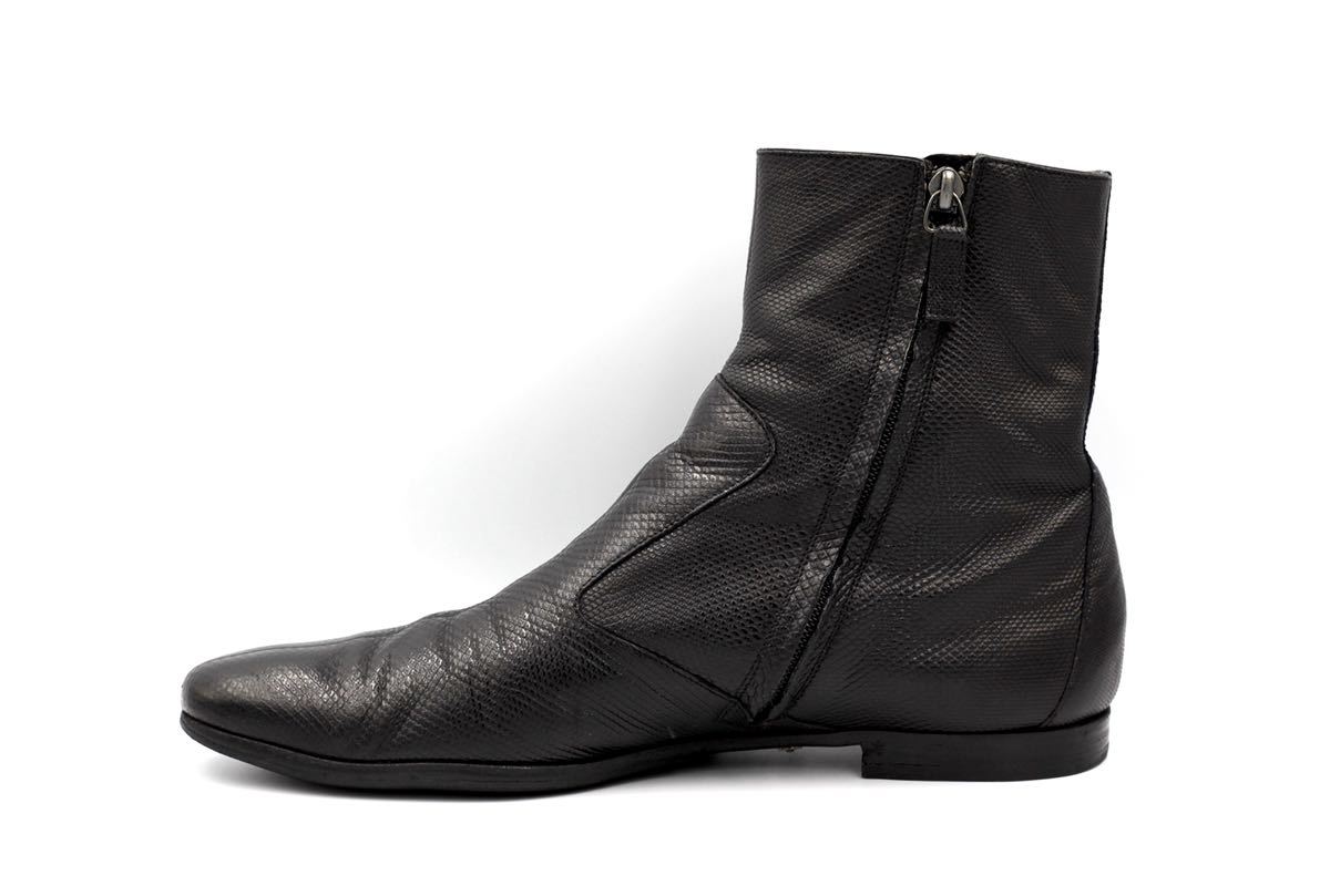 最終値下げ】gucci boots グッチ ブーツ ジップアップブーツ リザード