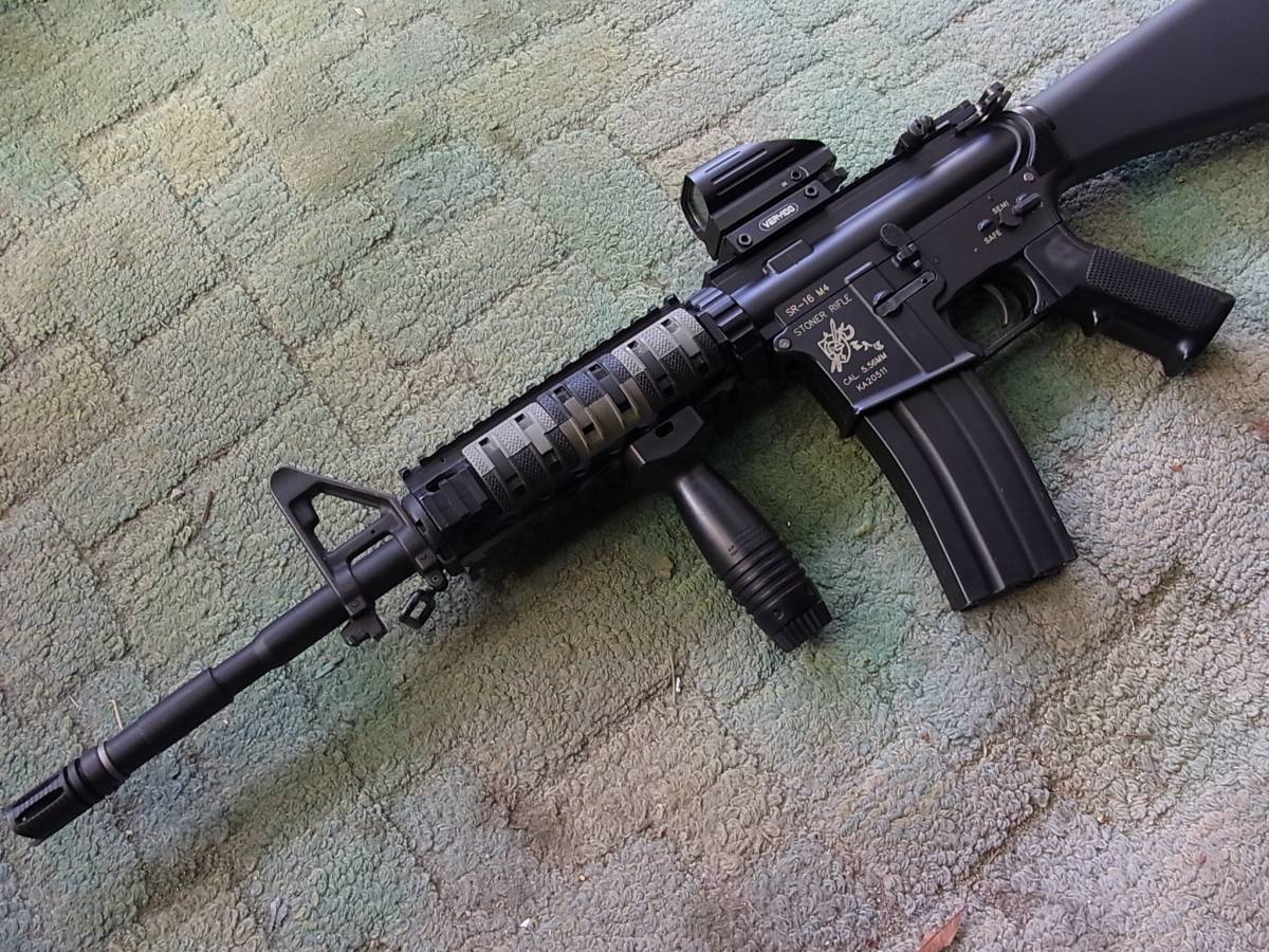 マルイ、SR16-M4改（0.9J・96m/s）ライトチューンカスタム無傷良品 