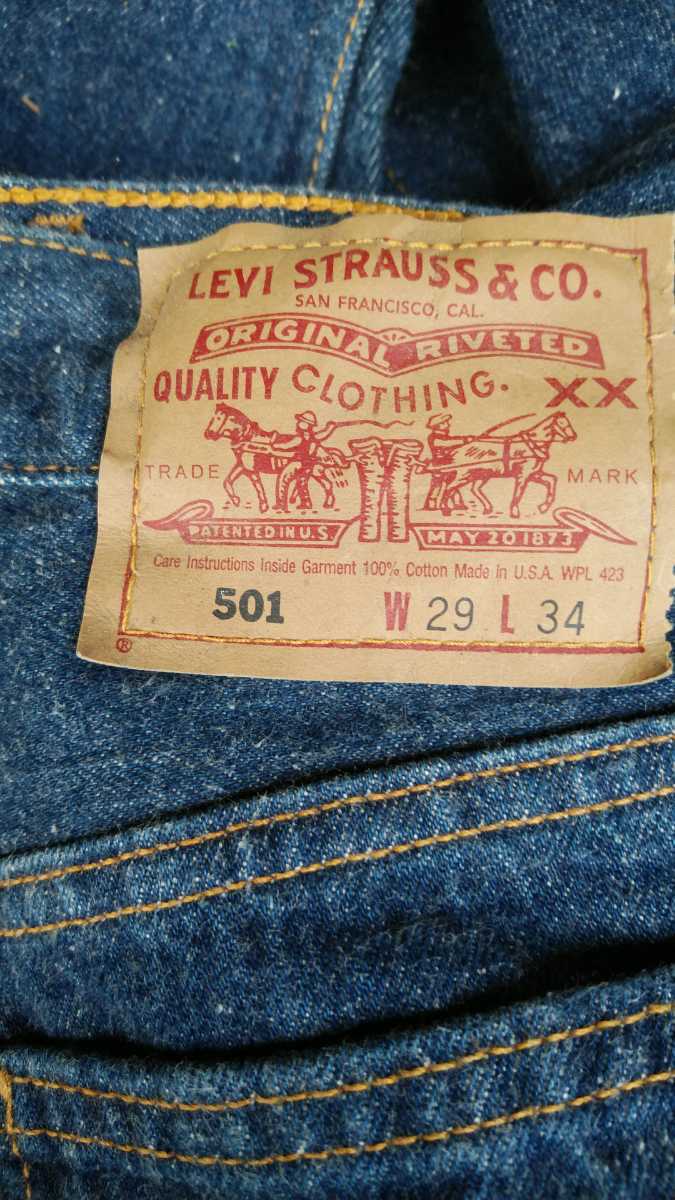 90s USA製 リーバイス501ジーンズ Levis501 Denim Jeans W29 刻印524 
