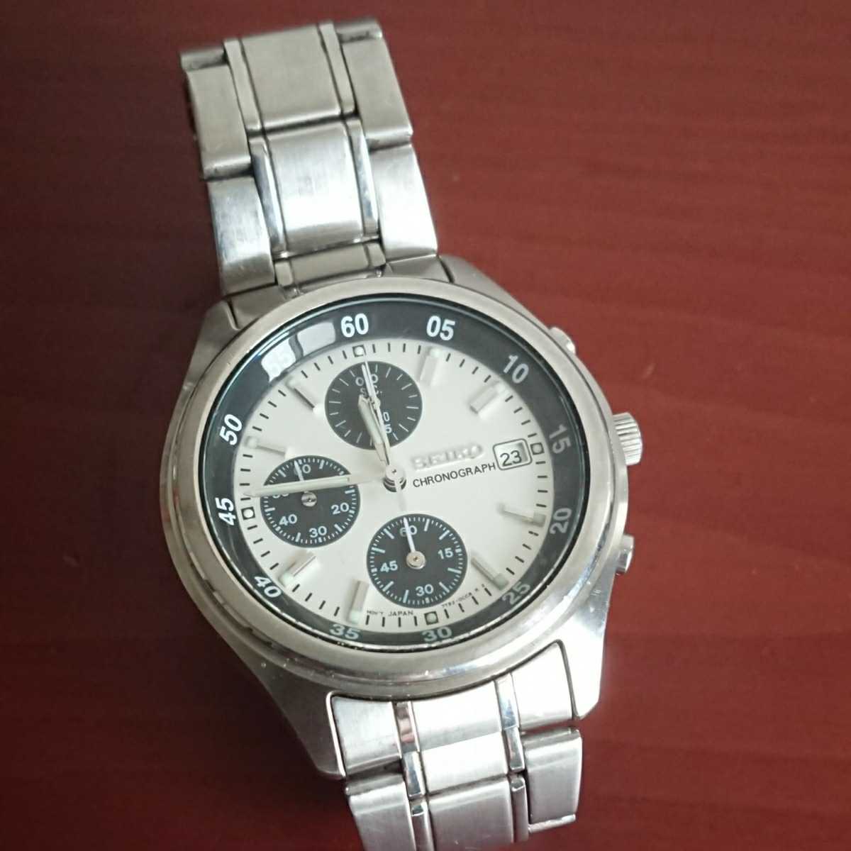 セイコー 7T92-0CC0 クロノグラフ SEIKO 腕時計 動作確認済 - クォーツ 