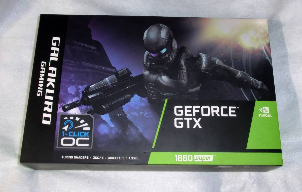 玄人志向 GALAKURO GAMING GEFORCE GTX1660super 6GB グラフィック