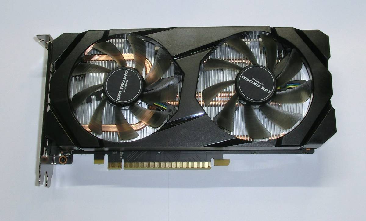 玄人志向 GALAKURO GAMING GEFORCE GTX1660super 6GB グラフィック