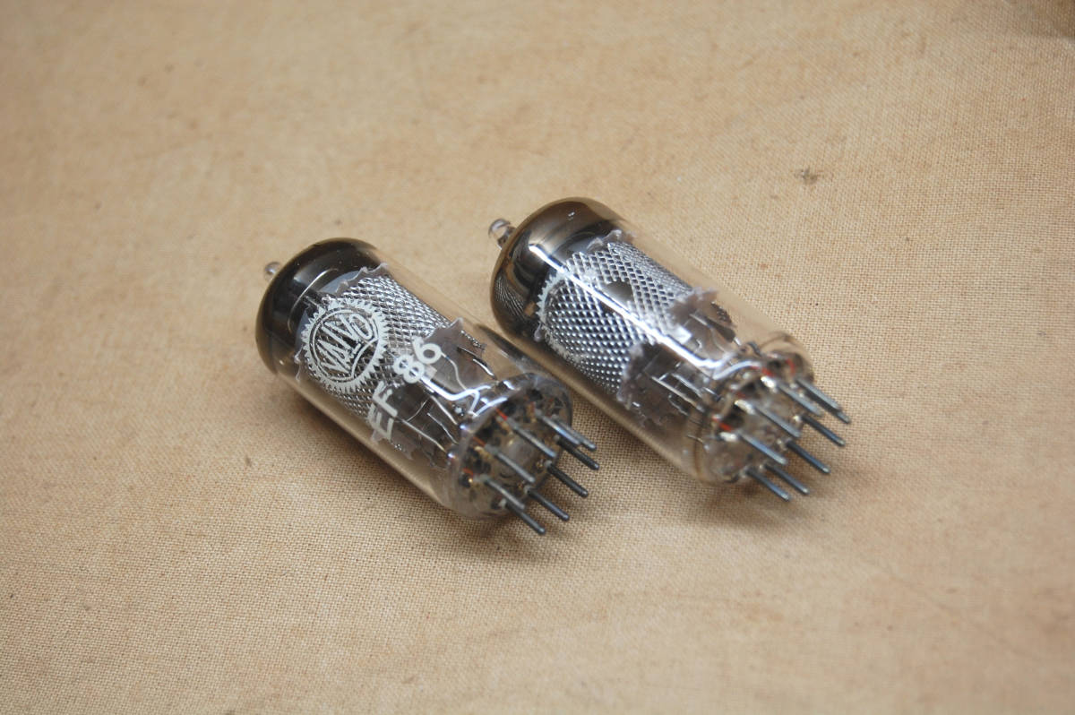 真空管 VALVO EF86 mesh plate in Original Box NOS pair (2pcs.) EF86