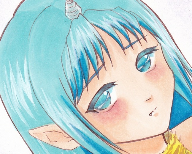 オリジナル手描きイラスト B5弱 コピック 青鬼 手描きイラスト 売買されたオークション情報 Yahooの商品情報をアーカイブ公開 オークファン Aucfan Com