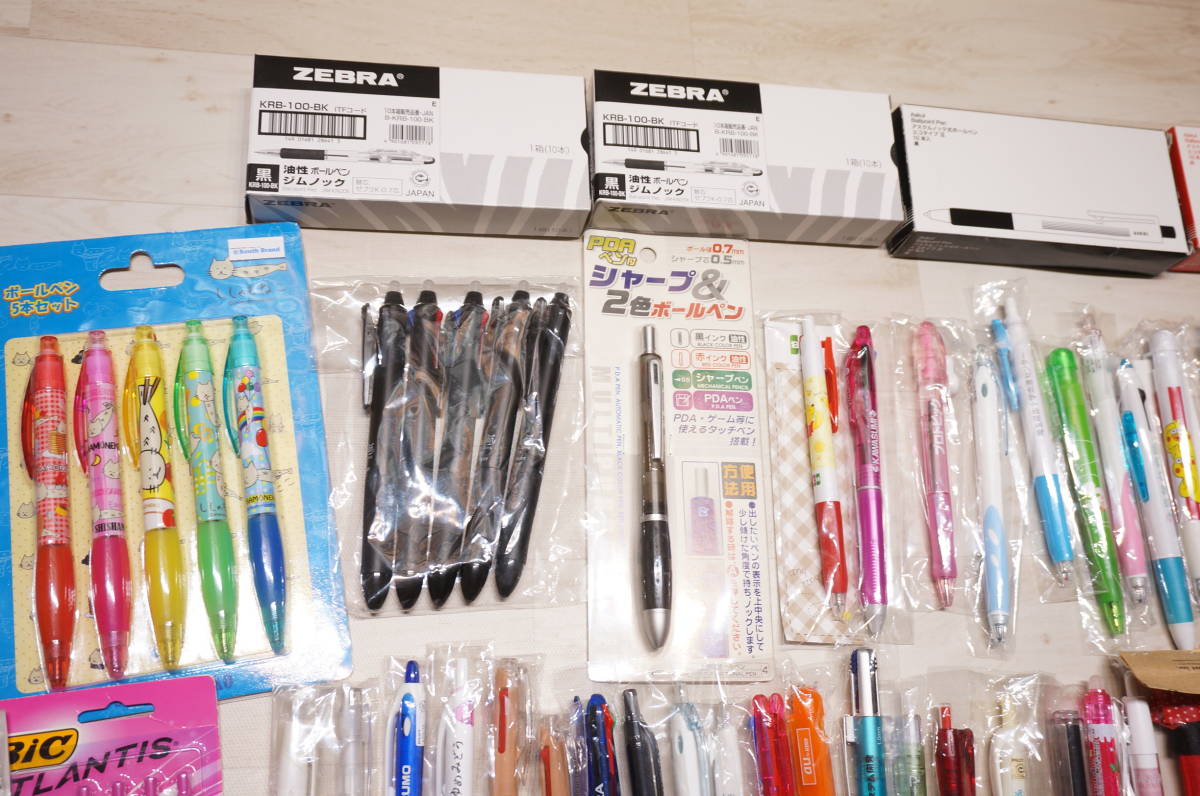 ト3.O】超大量! ほぼ未使用 まとめ売り ボールペン 約150本 色々お ト3.O】超大量! ほぼ未使用 まとめ売り ボールペン 約150本 色々お