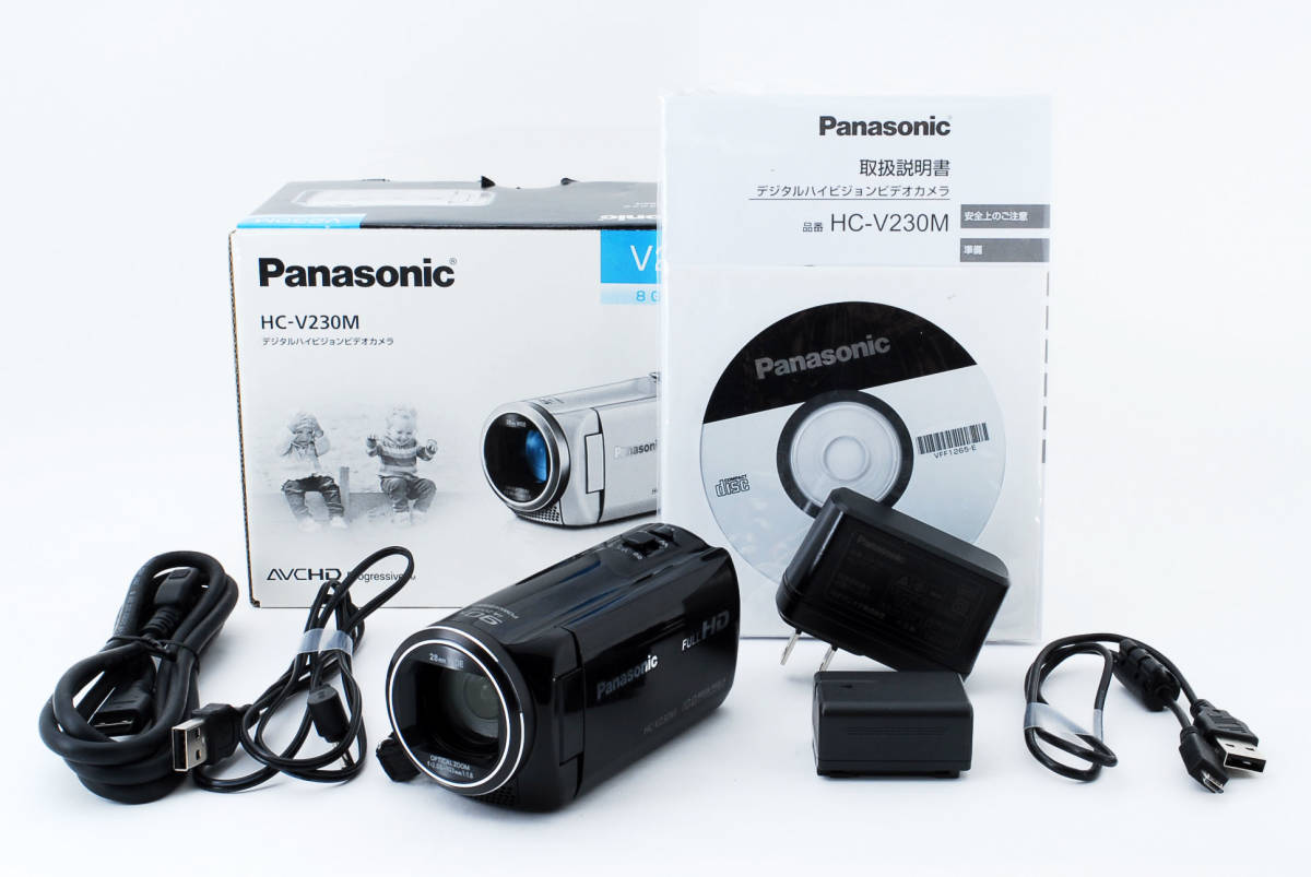 Panasonic ビデオカメラ V230M ブラック パナソニック(美品 Panasonic ビデオカメラ V230M ブラック パナソニック(美品
