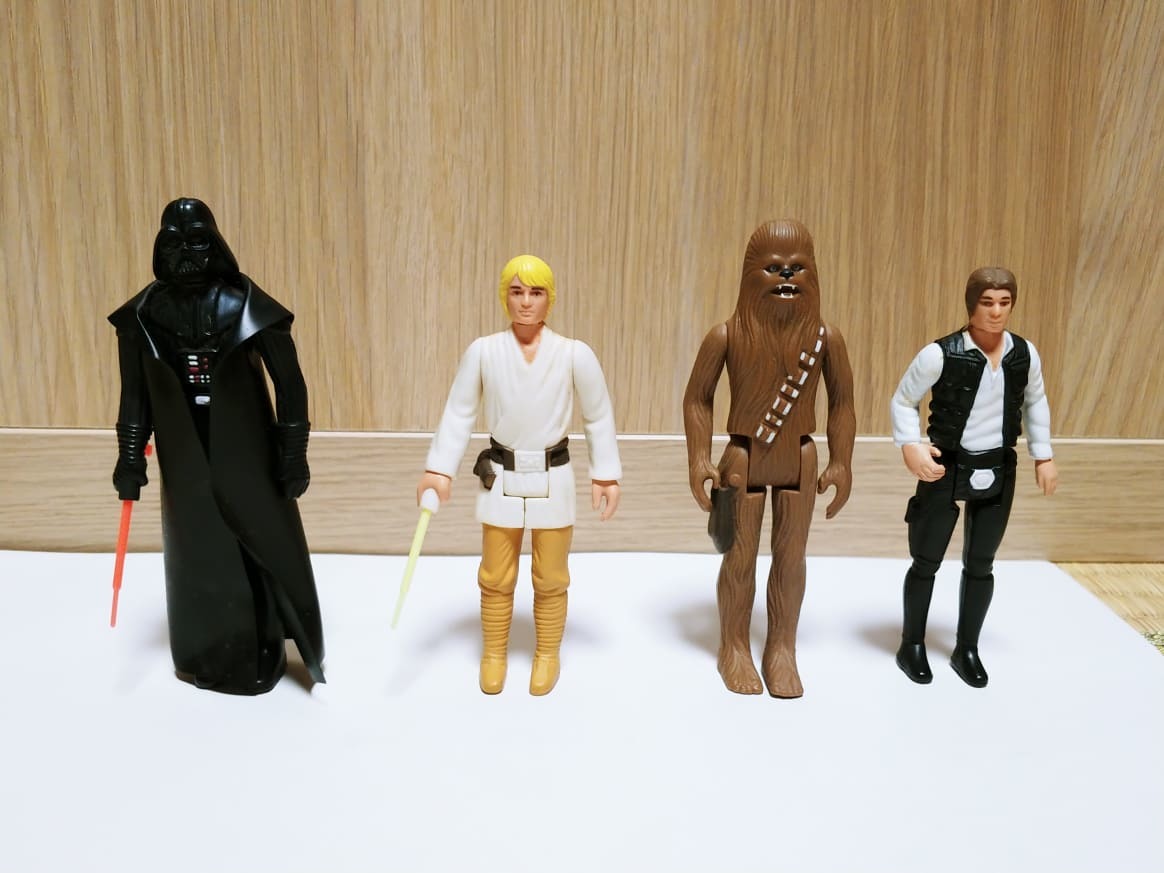 Star Wars Kenner 1995 Luke Skywalker / Han Solo / Chewbacca