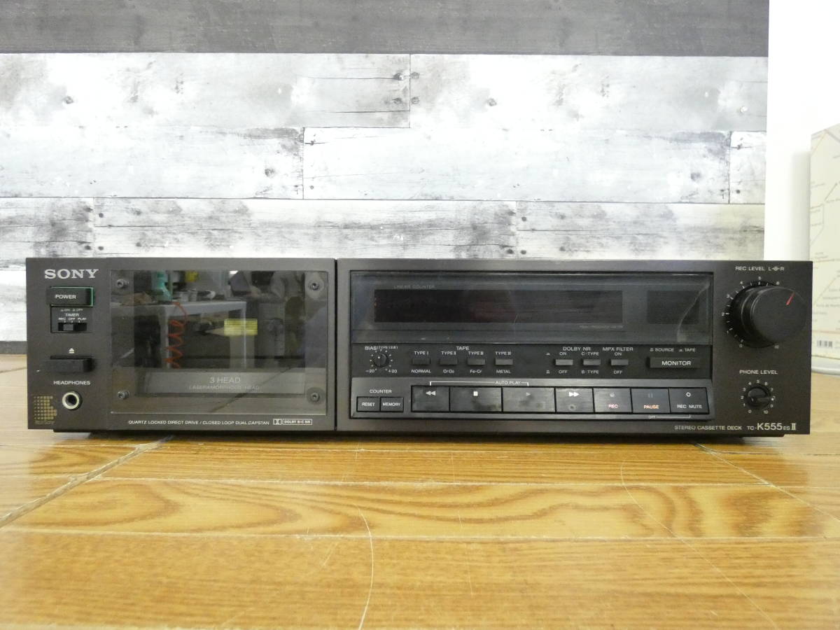 よろしくお願いいたします。 SONY ソニー 3ヘッド カセットデッキ TC-K555ESⅡ 録再OK 音響機器