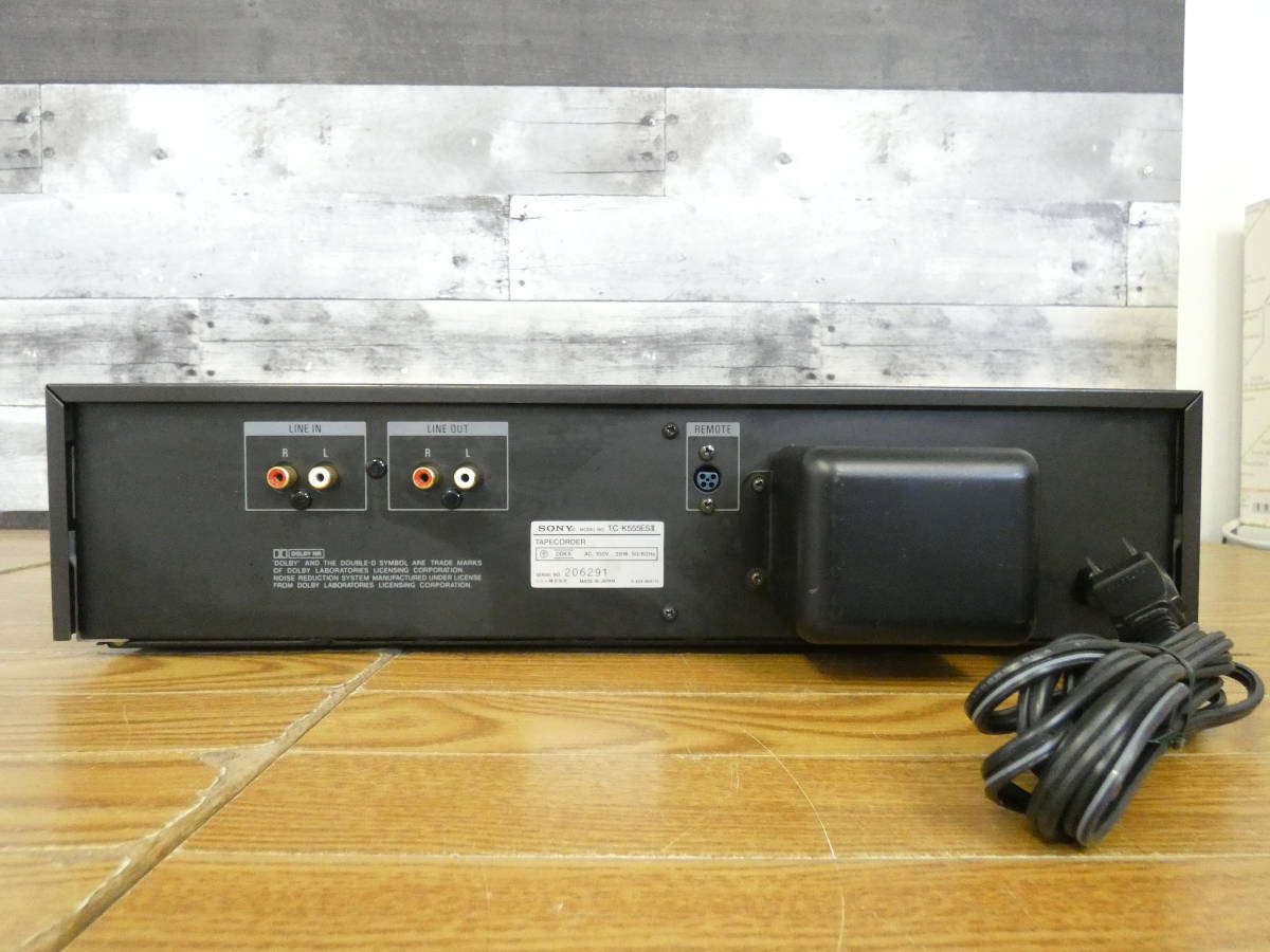 SONY ソニー 3ヘッド カセットデッキ TC-K555ESⅡ 録再OK 音響機器