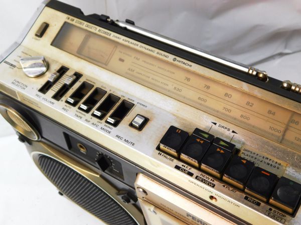 98☆HITACHI PERDiSCO☆TRK-8180☆ラジカセ☆FM/AMステレオカセット