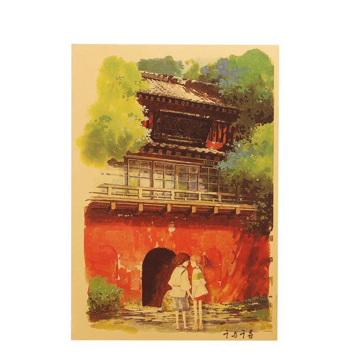 ジブリ 千と千尋の神隠し ハクと千尋ポスター / Studio Ghibli Sprited Away Poster / Hayao ...