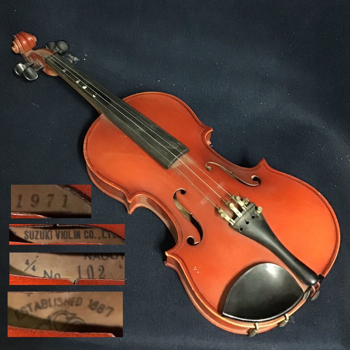 スズキ SUZUKI VIOLIN 鈴木バイオリン 1887 in nagoya NO.300 1/2 size