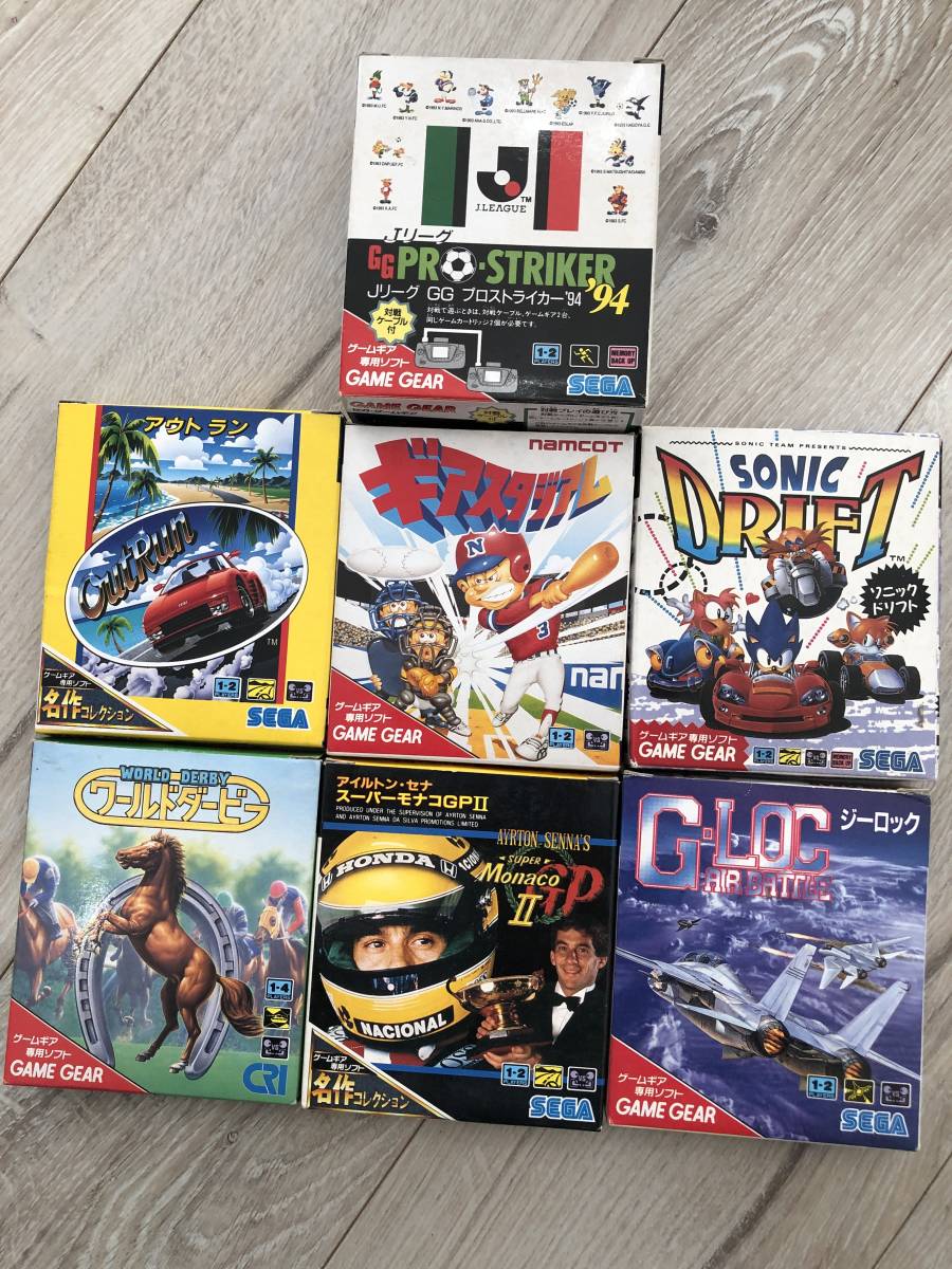 SEGAゲームギア本体(ジャンク品)ソフト7本セット SEGAゲームギア本体