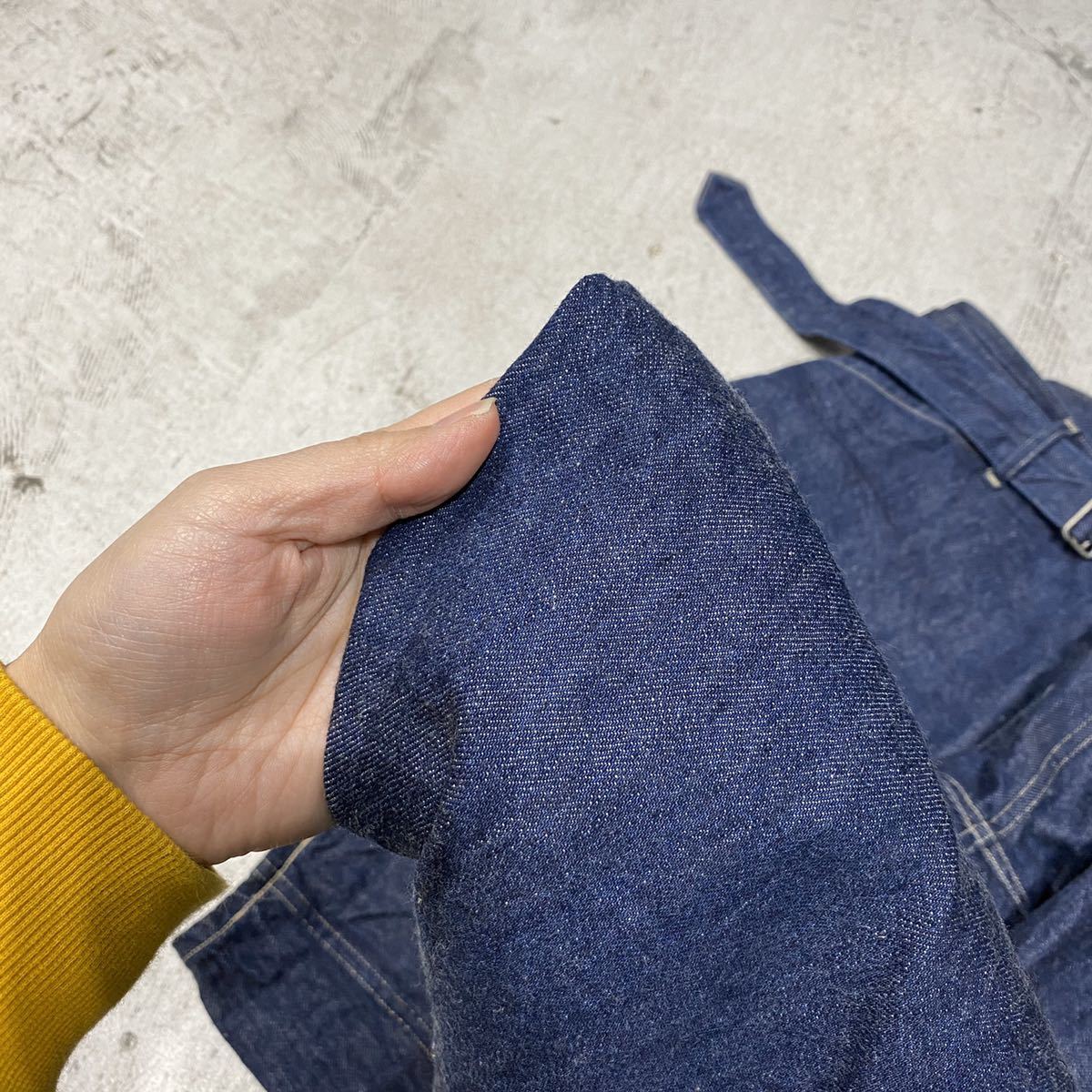 20ss 名作 COMOLI コモリ BELTED DENIM PANTS デニム ベルテッド 