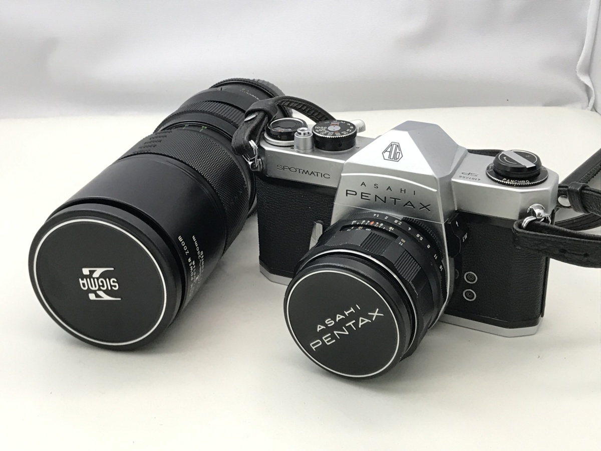 中古 PENTAX ペンタックス SPOTMATIC 一眼レフカメラ レンズ 2点セット