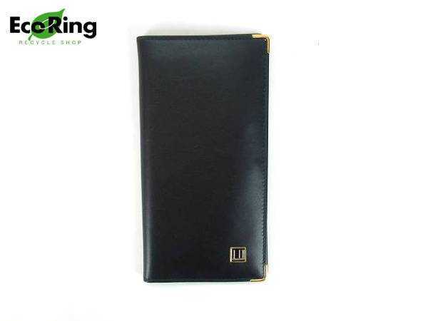 1円 美品 ダンヒル ゴールド金具 レザー 札入れ ブラック CG808 極美品✨Dunhill