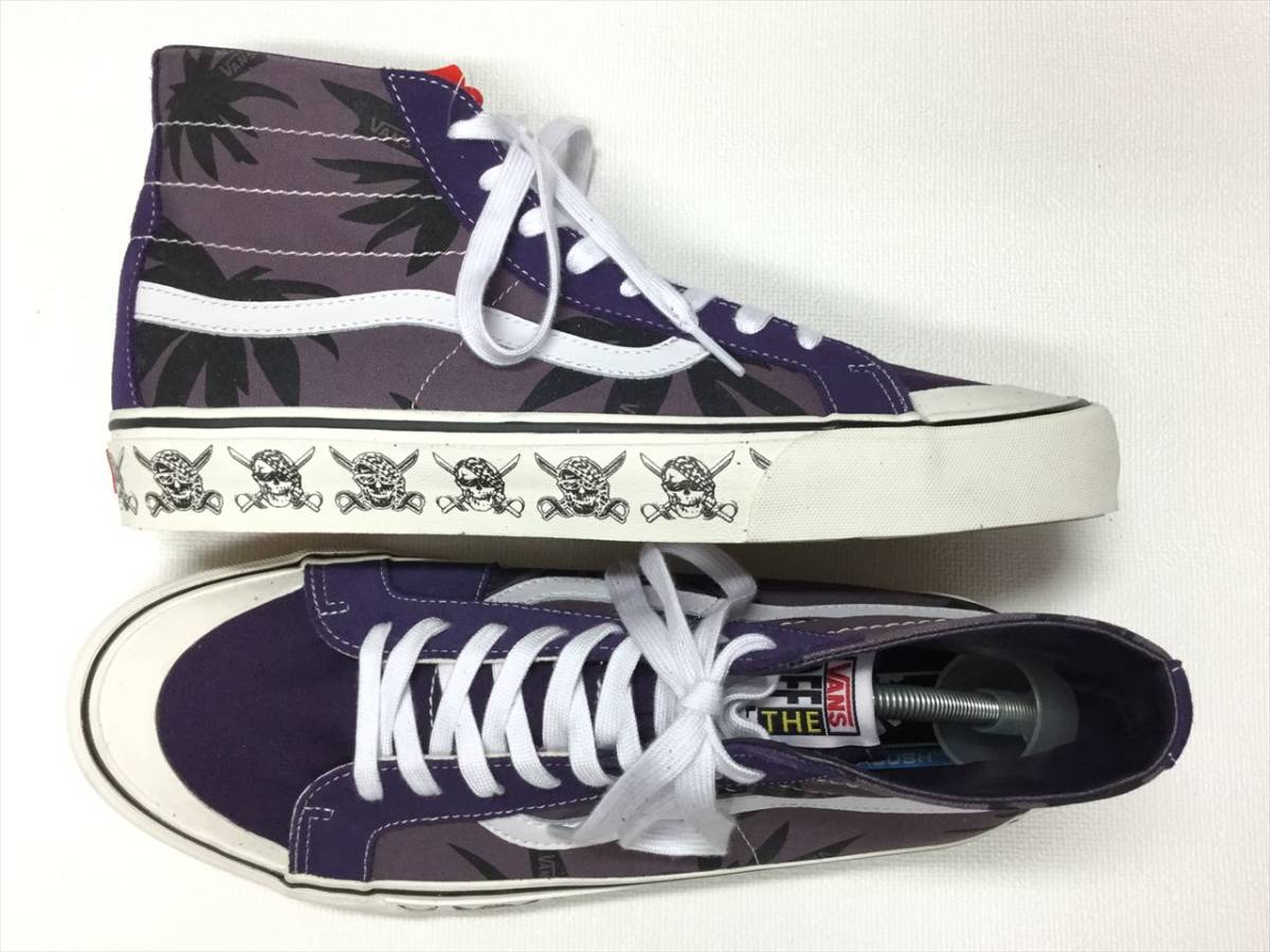 VANS レア!! SK-8 Hi 紫 スエード キャンバス ヘンプ スカルパイレーツ 
