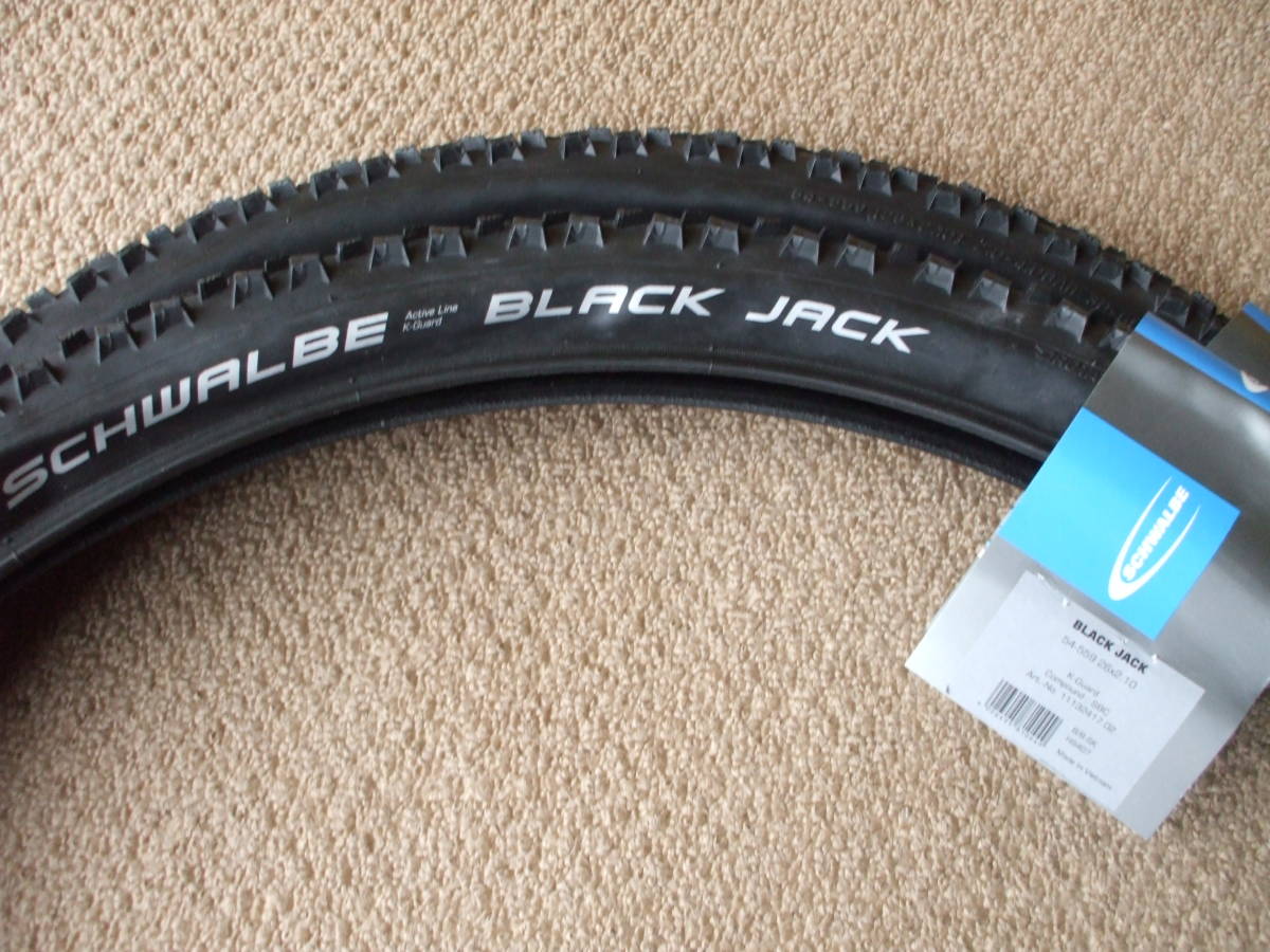 限定SALE，2026 SCHWALBE BLACK JACK 26&times;2.1 2本セット 同様(26インチ)｜売買されたオークション情報、yahooの商品情報をアーカイブ公開 - オークファン タイヤ